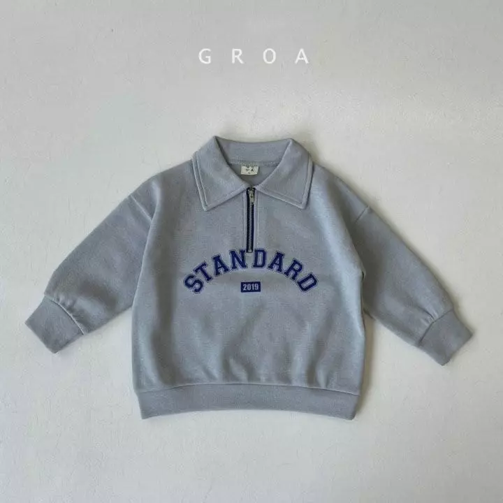 Groa - Korean Children Fashion - #littlefashionista - Standard Half Zip-up Sweatshirt - 12