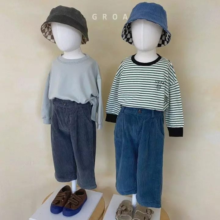 Groa - Korean Children Fashion - #littlefashionista - Luv Stripes Tee - 7