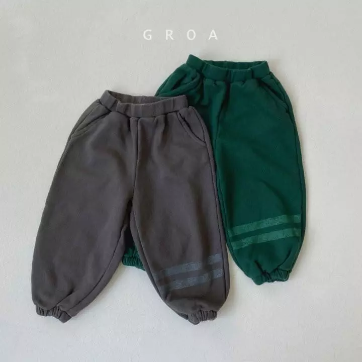 Groa - Korean Children Fashion - #littlefashionista - Two Stripes Jogger Pants - 2