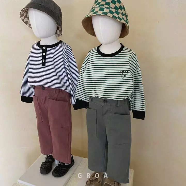 Groa - Korean Children Fashion - #prettylittlegirls - Big Pocket Pants - 12