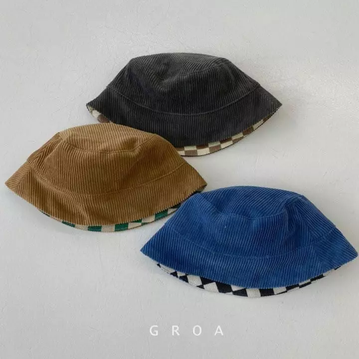 Groa - Korean Children Fashion - #todddlerfashion - Check Rib Bucket Hat - 2
