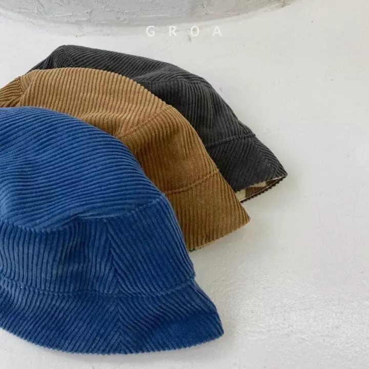 Groa - Korean Children Fashion - #toddlerclothing - Check Rib Bucket Hat - 3