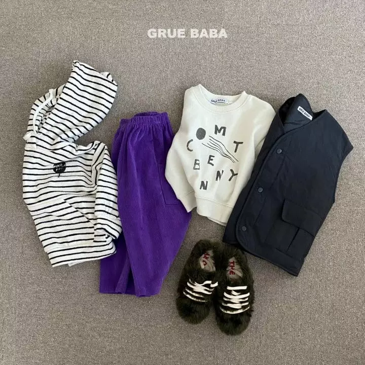 Grue Baba - Korean Children Fashion - #discoveringself - Oatmeal Pants - 3