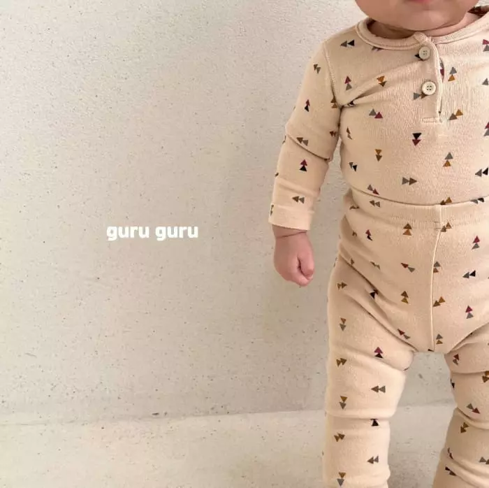 Guru Guru - Korean Baby Fashion - #babyboutique - Tree Top Bottom SET - 11