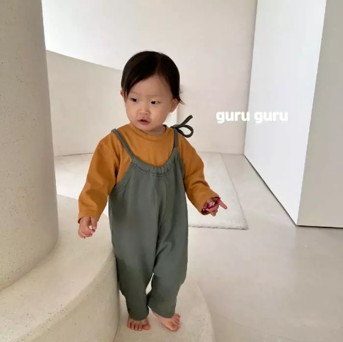 Guru Guru - Korean Baby Fashion - #babyboutique - Terry Dungarees - 10