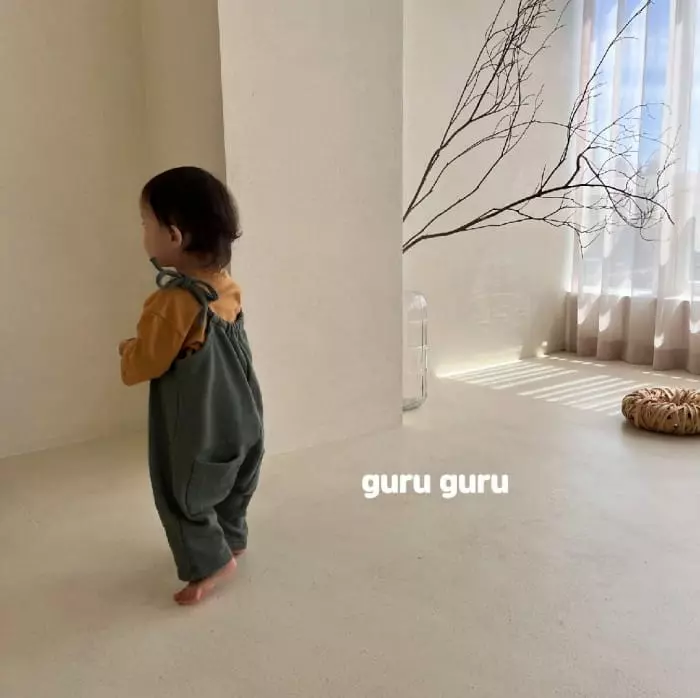 Guru Guru - Korean Baby Fashion - #babyboutiqueclothing - Terry Dungarees - 11