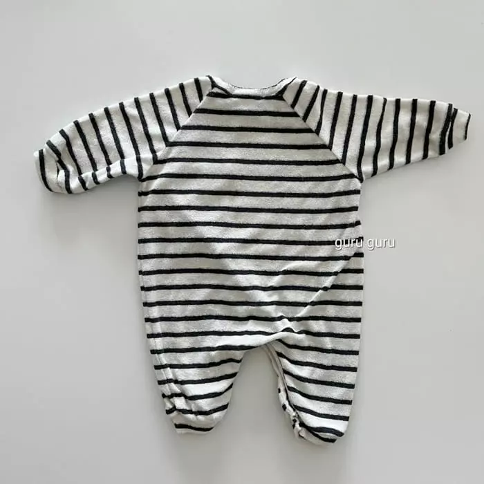 Guru Guru - Korean Baby Fashion - #babyclothing - Stripes Bodysuit - 2