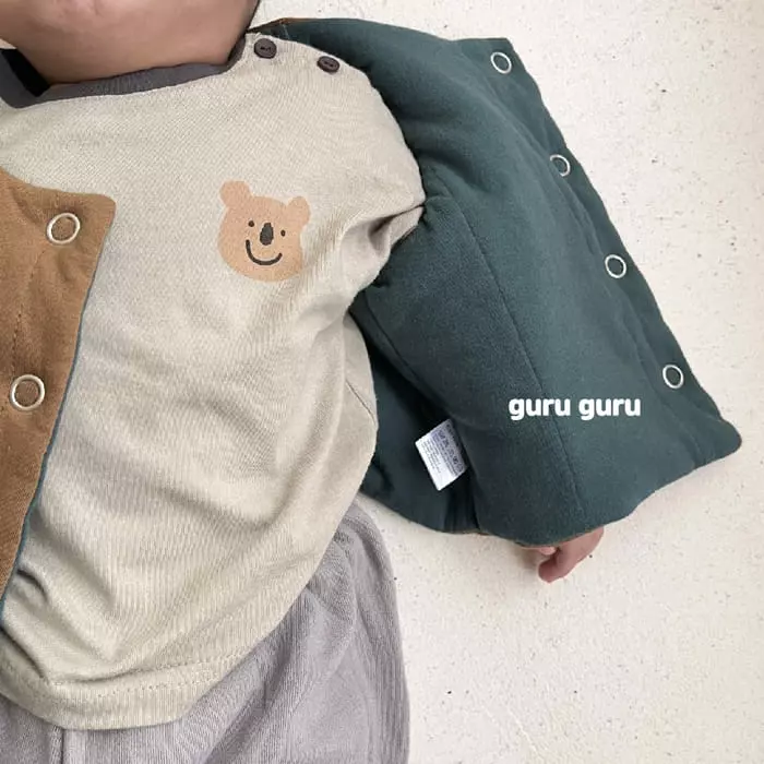 Guru Guru - Korean Baby Fashion - #babyclothing - Bear Tee - 11