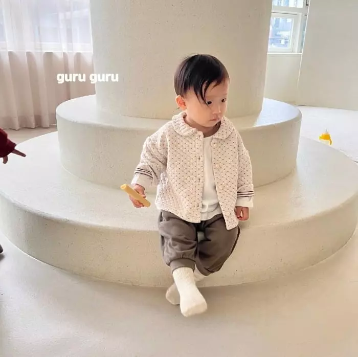Guru Guru - Korean Baby Fashion - #babyclothing - SNow Floer Quilting Jumper