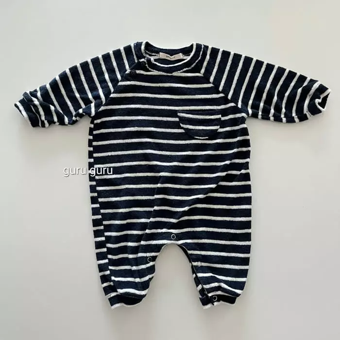 Guru Guru - Korean Baby Fashion - #babyfashion - Stripes Bodysuit - 3