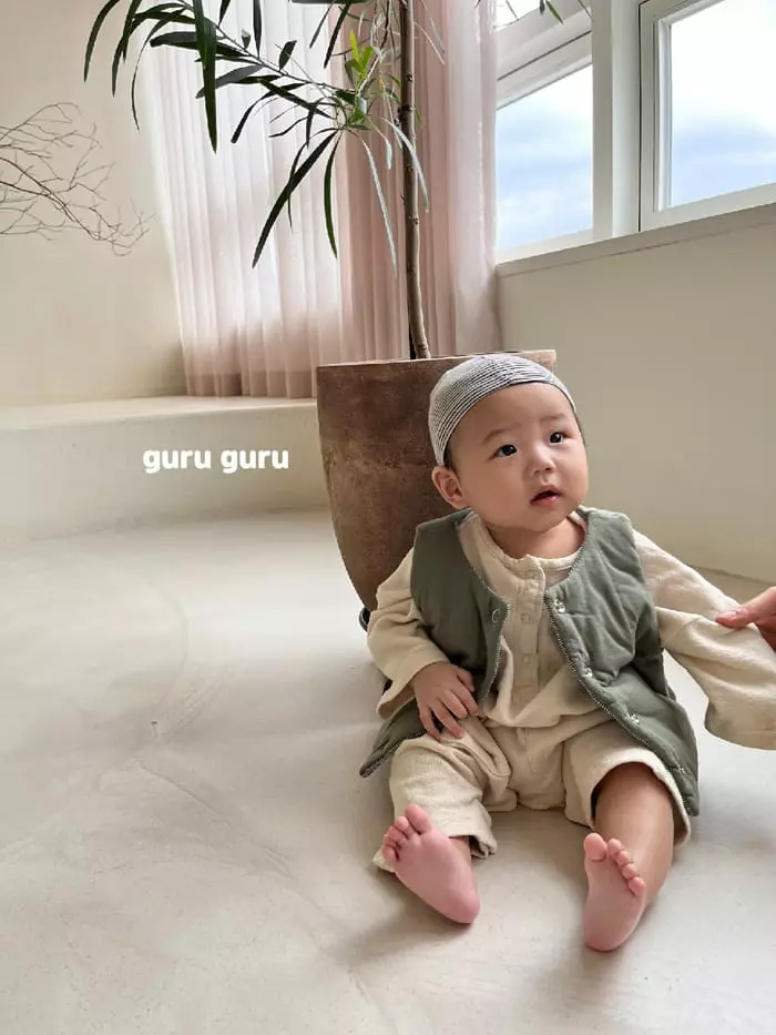 Guru Guru - Korean Baby Fashion - #babyfever - Reversible Vest - 12