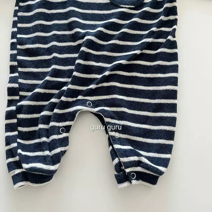 Guru Guru - Korean Baby Fashion - #babyfashion - Stripes Bodysuit - 4