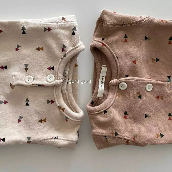 Guru Guru - Korean Baby Fashion - #babylifestyle - Tree Top Bottom SET - 2