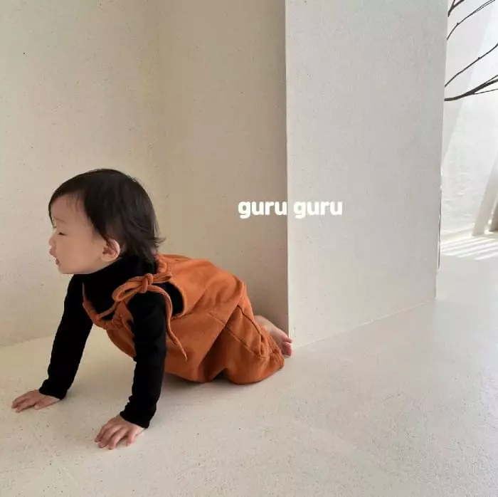 Guru Guru - Korean Baby Fashion - #babylifestyle - Terry Dungarees