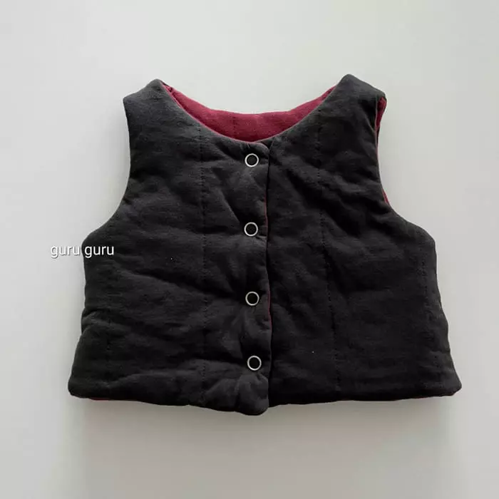 Guru Guru - Korean Baby Fashion - #babyootd - Reversible Vest