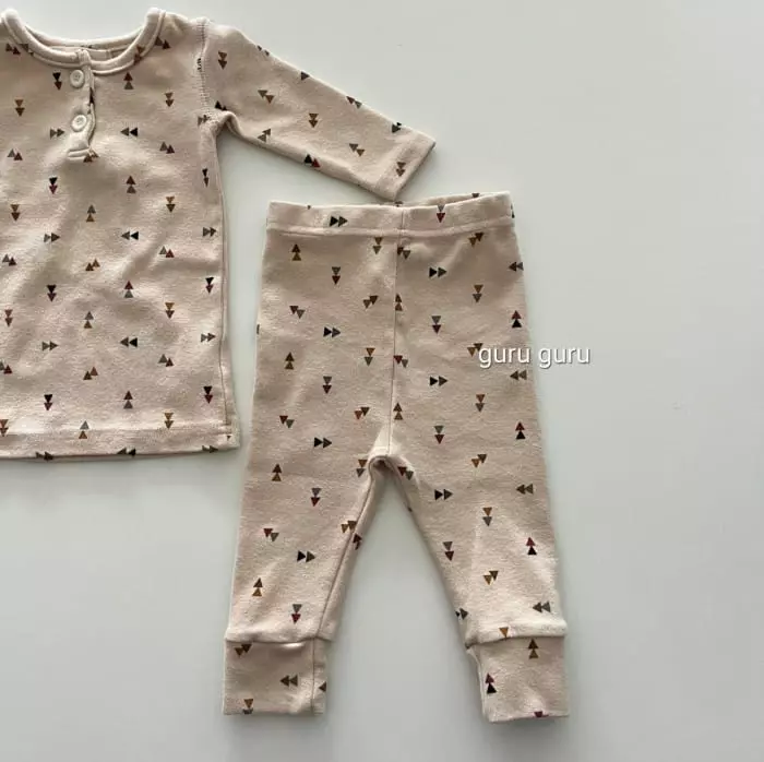 Guru Guru - Korean Baby Fashion - #babyoninstagram - Tree Top Bottom SET - 4