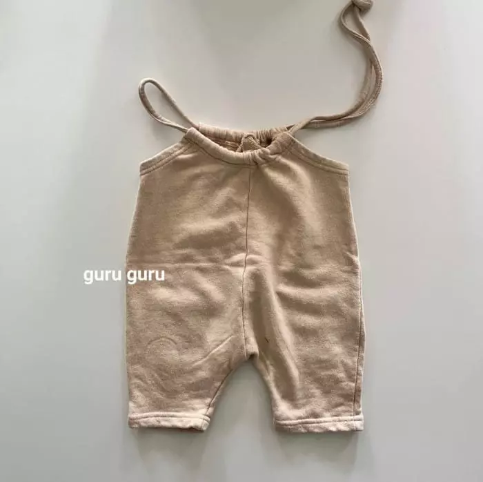 Guru Guru - Korean Baby Fashion - #babyootd - Terry Dungarees - 3