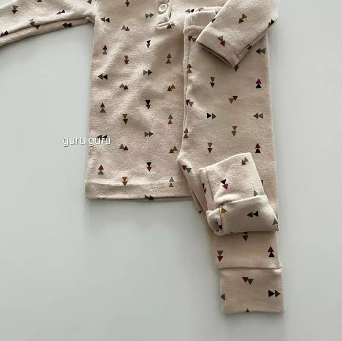 Guru Guru - Korean Baby Fashion - #babyoutfit - Tree Top Bottom SET - 5