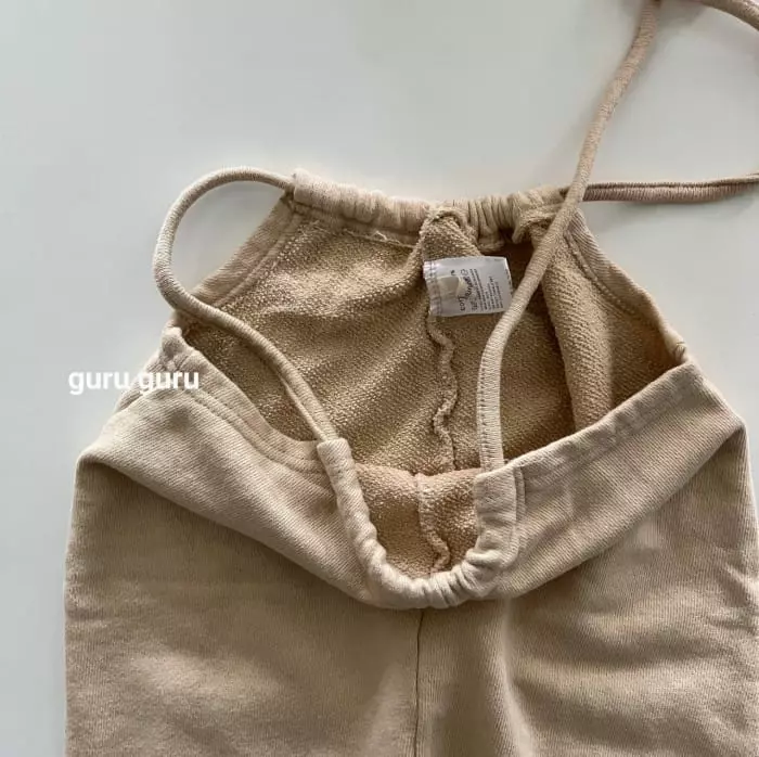 Guru Guru - Korean Baby Fashion - #babyootd - Terry Dungarees - 4
