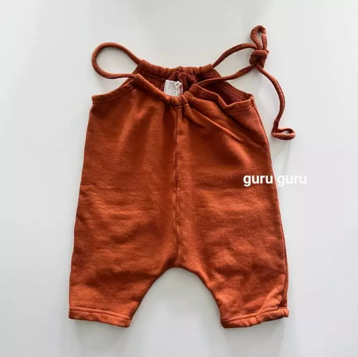 Guru Guru - Korean Baby Fashion - #babyoutfit - Terry Dungarees - 5