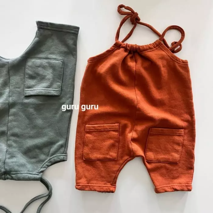 Guru Guru - Korean Baby Fashion - #babywear - Terry Dungarees - 6