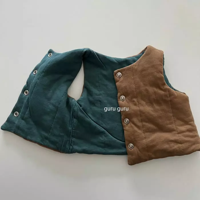 Guru Guru - Korean Baby Fashion - #onlinebabyboutique - Reversible Vest - 5