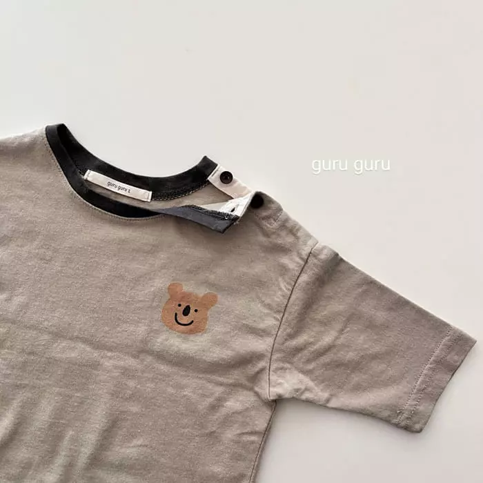 Guru Guru - Korean Baby Fashion - #onlinebabyboutique - Bear Tee - 6
