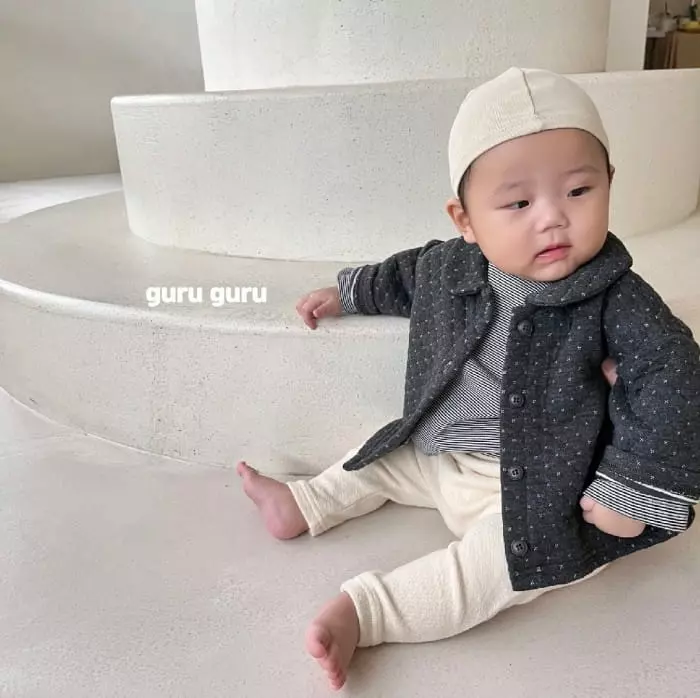 Guru Guru - Korean Baby Fashion - #onlinebabyboutique - SNow Floer Quilting Jumper - 11