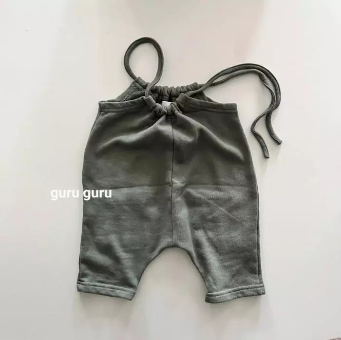 Guru Guru - Korean Baby Fashion - #onlinebabyboutique - Terry Dungarees - 7
