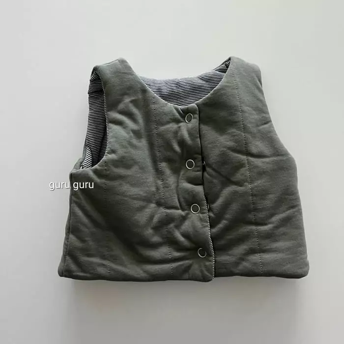 Guru Guru - Korean Baby Fashion - #smilingbaby - Reversible Vest - 7