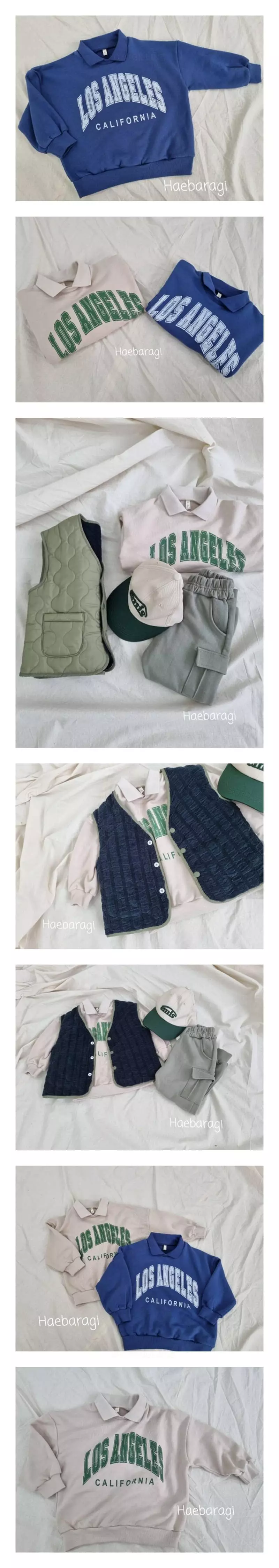 Haebaragi - Korean Children Fashion - #fashionkids - Los Angeles Sweatshirt