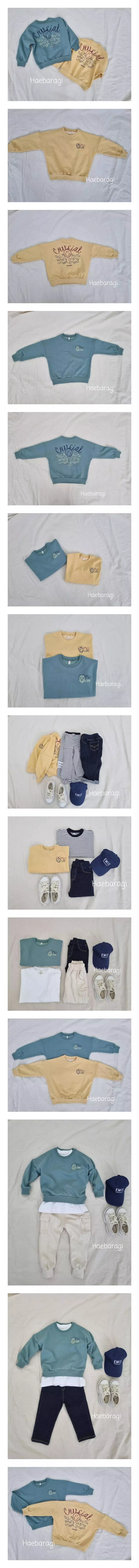 Haebaragi - Korean Children Fashion - #kidsshorts - Love Sweeatshirt