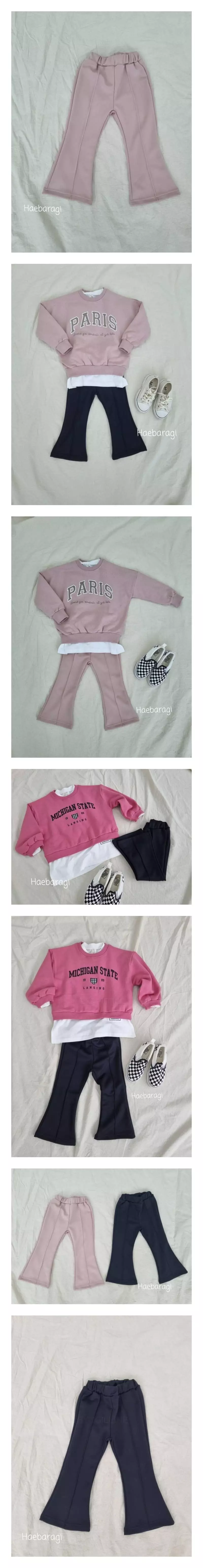 Haebaragi - Korean Children Fashion - #prettylittlegirls - Pintuck Bootscut Pants