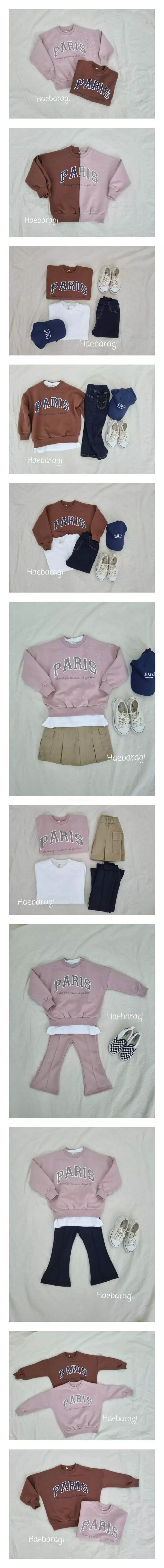 Haebaragi - Korean Children Fashion - #stylishchildhood - Paris Sweatshirt