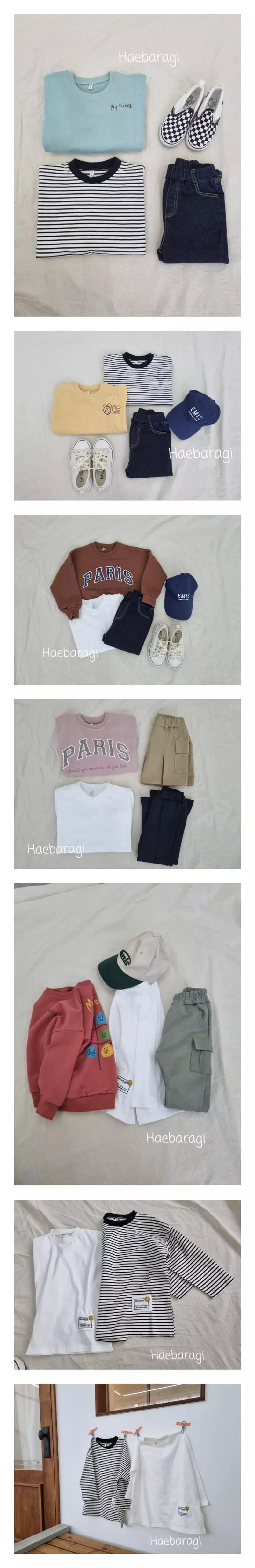 Haebaragi - Korean Children Fashion - #toddlerclothing - Patch Inner Tee