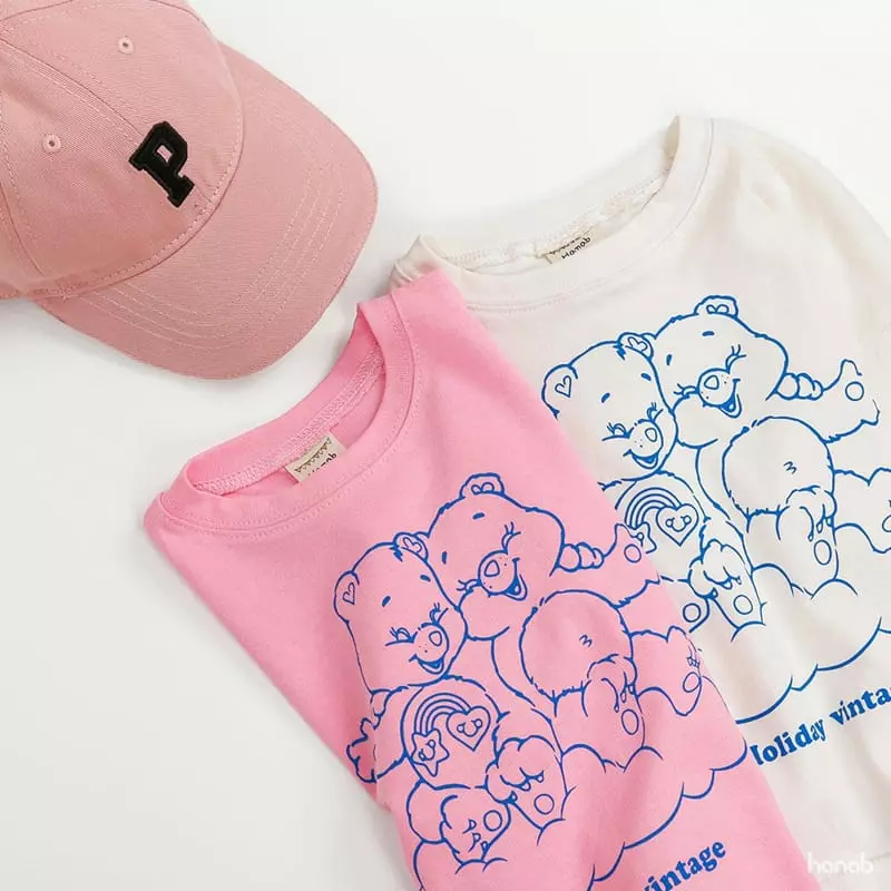 Hanab - Korean Children Fashion - #childofig - Vintage Bear Tee - 4