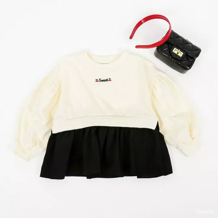 Hanab - Korean Children Fashion - #discoveringself - Sweet Cherry Long Tee