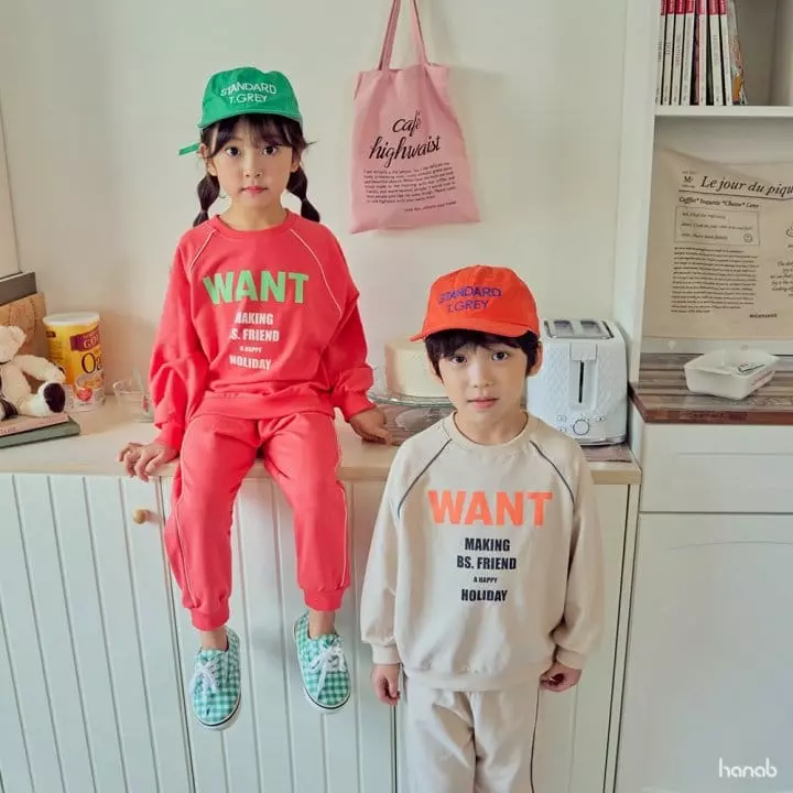 Hanab - Korean Children Fashion - #fashionkids - Want Pping Stripes Top Bottom Set - 3