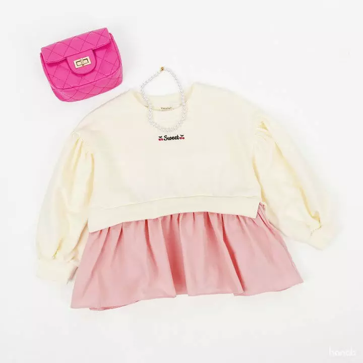 Hanab - Korean Children Fashion - #fashionkids - Sweet Cherry Long Tee - 2