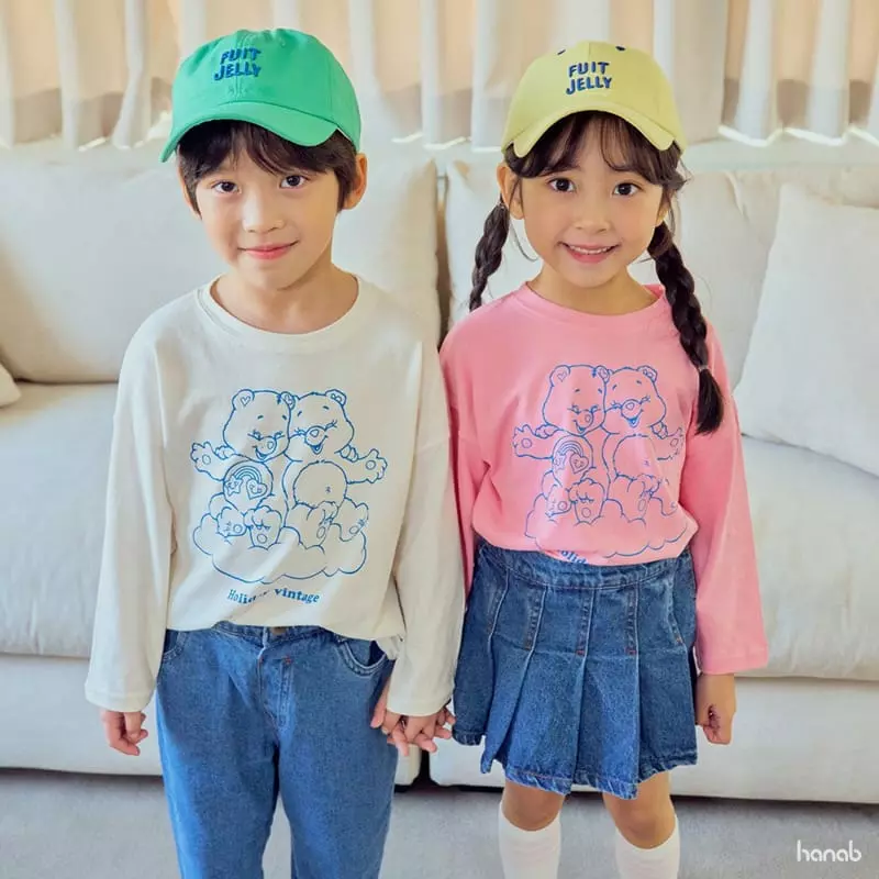 Hanab - Korean Children Fashion - #kidsshorts - Vintage Bear Tee - 8