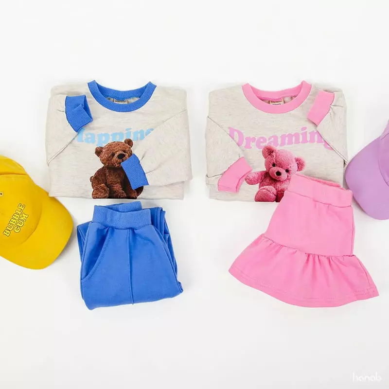 Hanab - Korean Children Fashion - #kidsshorts - Happening Top Bottom Set