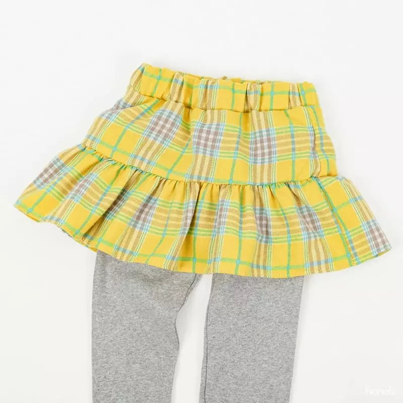 Hanab - Korean Children Fashion - #kidzfashiontrend - Check Lover Top Bottom Set - 9