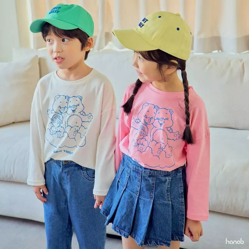 Hanab - Korean Children Fashion - #littlefashionista - Vintage Bear Tee - 12