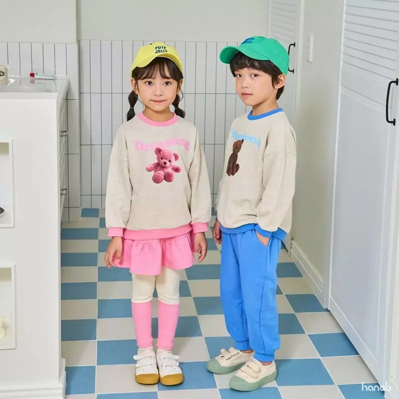 Hanab - Korean Children Fashion - #littlefashionista - Happening Top Bottom Set - 5