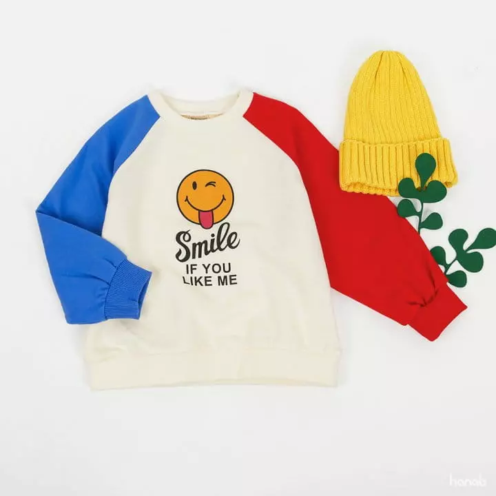 Hanab - Korean Children Fashion - #minifashionista - Half Half Sweatshirt