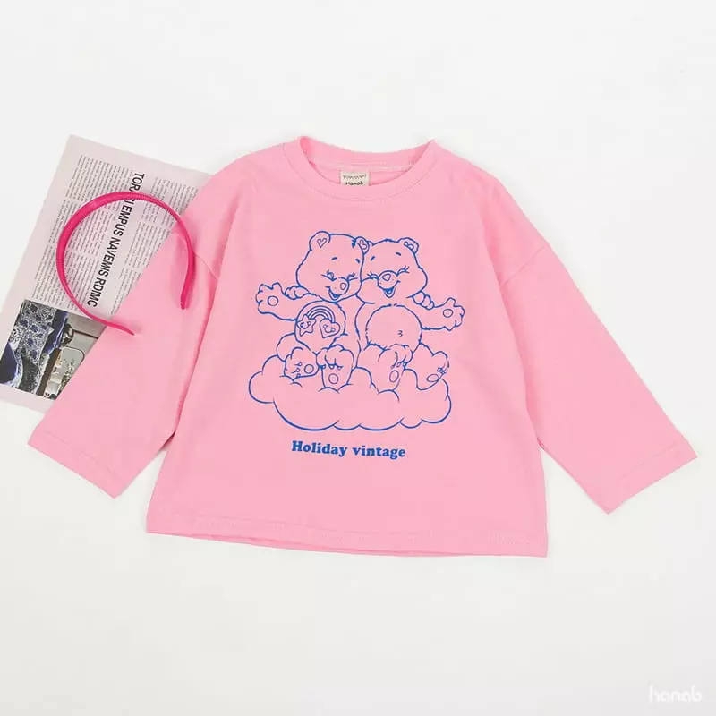 Hanab - Korean Children Fashion - #stylishchildhood - Vintage Bear Tee - 2