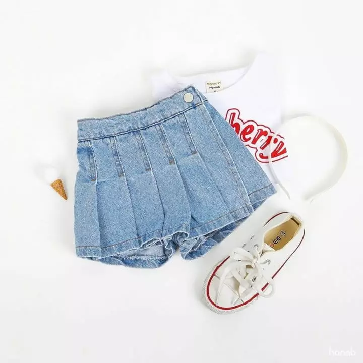 Hanab - Korean Children Fashion - #todddlerfashion - Wrinke Skirt Pants - 2