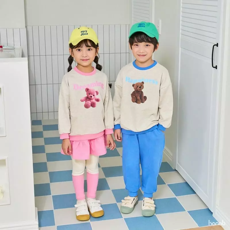 Hanab - Korean Children Fashion - #toddlerclothing - Happening Top Bottom Set - 10