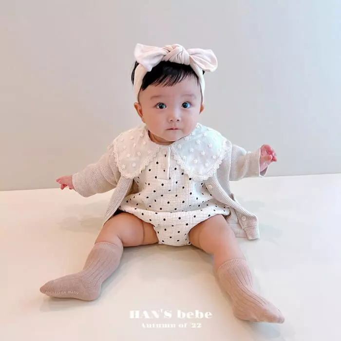 Han's - Korean Baby Fashion - #babyboutique - Emma Dot Bodysuit - 2