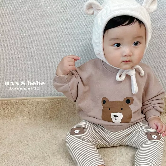 Han's - Korean Baby Fashion - #babyboutique - Bear Bear Sweatshirt